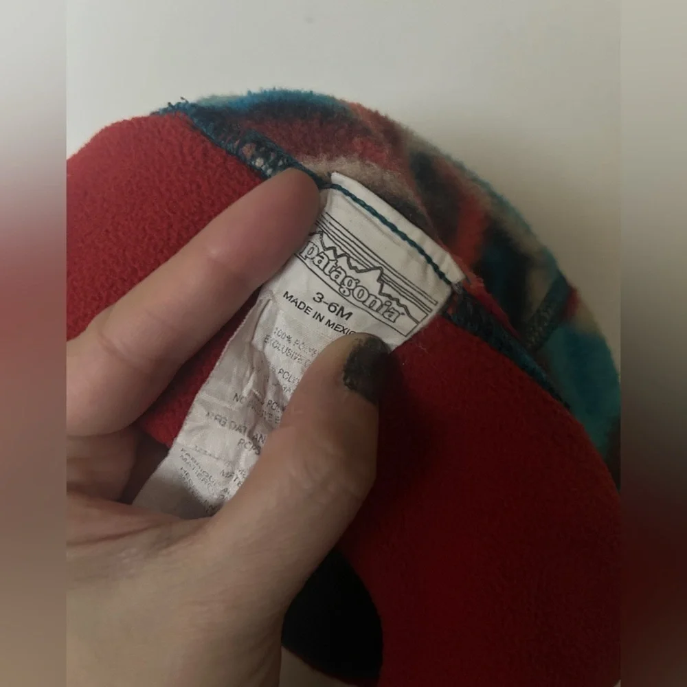 Patagonia Synchilla Baby Hat Size 3-6 Months